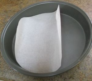 Lining pans with parchment
