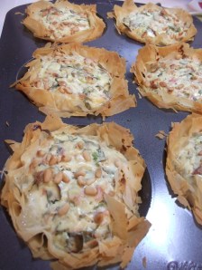 Ann's Phyllo Blue Cheese Tart 069