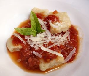 Ricotta gnocchi with marinara
