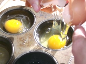 Poached eggs in oven 002