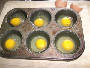 Poached eggs in oven 004